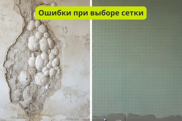 ошибки при выборе сетки фото
